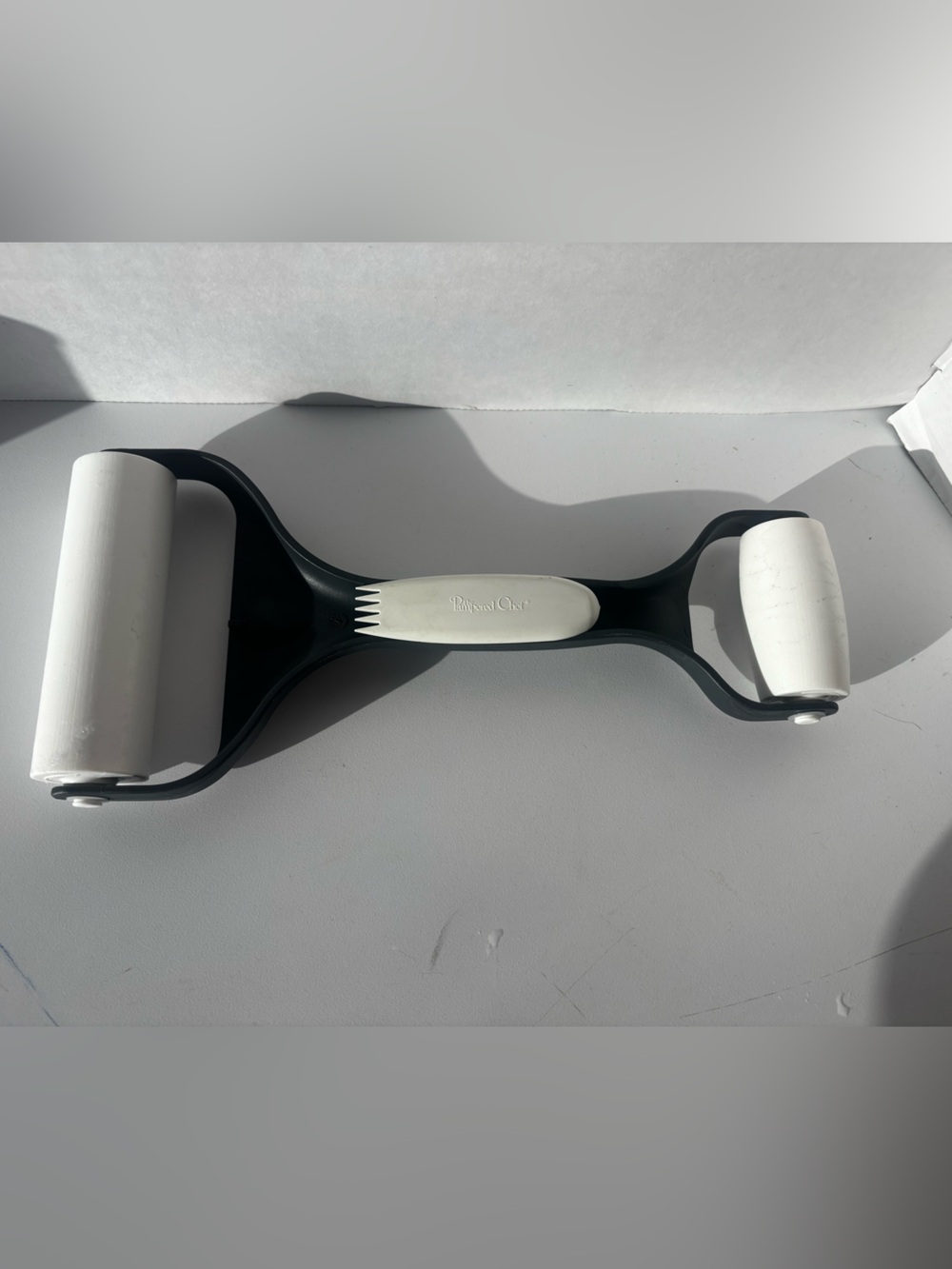 Pampered Chef Double Pastry Dough Kitchen Baking Tool W/Fork